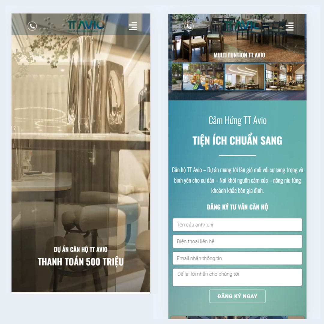 website dự án TT Avio