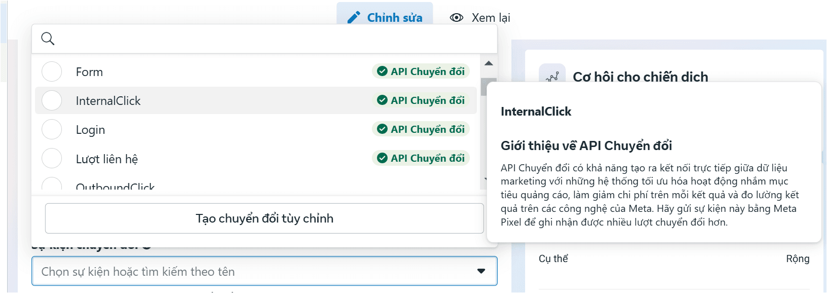 tối ưu quảng cáo bằng CAPI chuyển đổi