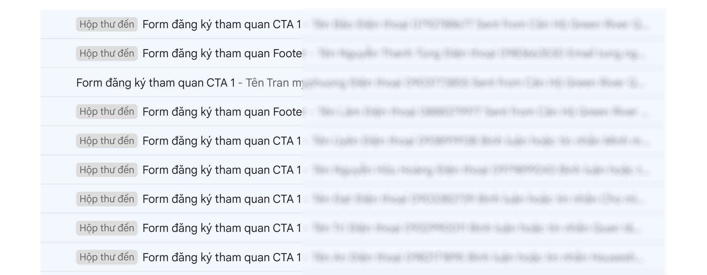 form dang ky ve email
